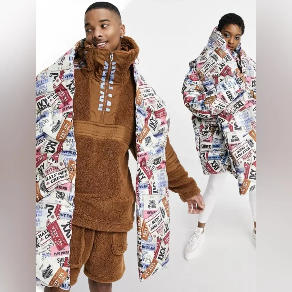 Adidas x Ivy Park | Quilted Puffer Print Logo Scarf | Contemporary OS NWT